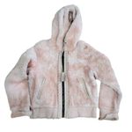 Coach pink shearling hoodie coat NWOT Photo 3