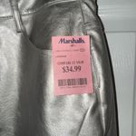 WAYF NWT  Shimmering Silver Trousers (M) Photo 3