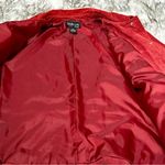 Style of New York Petite Women’s Sz L Red Suede Button Down Jacket Fall Festive Photo 13