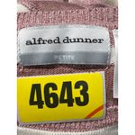 Alfred Dunner  Petite Cardigan Top Set Striped Acrylic Knit Sweater PM Photo 8