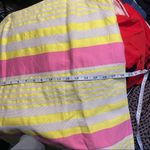 Loft  Pink and yellow striped Shift Dress Size 8 Photo 7