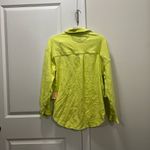 Free People NWT Movement Like Green Ribbed Snap Front Oversized Shirt XS $128 Photo 5