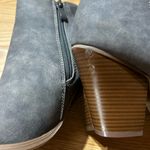 Dusty light blue Gray Ankle Booties with Zipper Detail ladies 6.5 Photo 7
