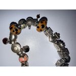 Pandora  Bracelet  21 charms Sterling Silver Cocktail Money Bag Heart Gift 8.5" Photo 5