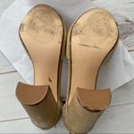 Betsey Johnson Jess Gold Sparkle Sandal Heels size 8.5 Photo 7