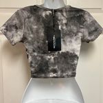 Pretty Little Thing Grey Tie Dye Cropped Top Photo 7
