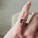 Natural Watermelon Tourmaline 925 Sterling Silver Ring Pink Photo 2