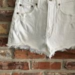 Abercrombie & Fitch Abercrombie White Mom Jean Denim Cut Off Shorts Photo 3