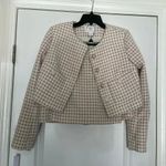 House of Harlow NWT  1960 Houndstooth Cream Tweed Jacket + Skort 2 Piece Set Sz S Photo 0