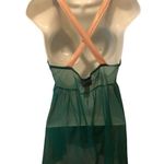 Victoria's Secret Victoria’s Secret Sexy Little Things Green Gold Sparkle Baby Doll Bow Glam Girl Photo 2