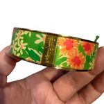 Lilly Pulitzer Photodome Bangle Bracelet Green Everything Nice Tulip Floral NWT Photo 1