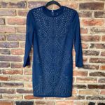 Nicole Miller Artelier Navy Blue Stud Embellished Mini Dress Women's Size Small Photo 1
