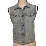Madewell  Size XS Light Wash Classic Denim Vest Western Rodeo. Photo 0