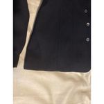 Bill Blass Vintage Size 14 Suit Black Long Sleeve Open Button Shoulder Padded Photo 11