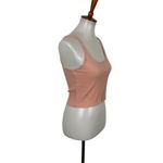 Calé Ribbed Knit Crop Tank Top Blush Pink Minimalist Aesthetic M Made In Canada Size M Photo 2