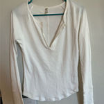 Free People Intimately v-neck ribbed long sleeve Photo 0