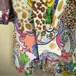 Royal Highness Equestrian Horse Show Ladies Show Shirt Paisley Leopard Skin SM‎ Brown Photo 3