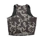 Crane‎ Crop Top Medium Gray Camo Sports Bra Built In Activewear Photo 3