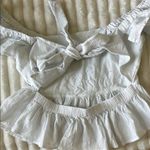 Miami  White Ruffled Women's Top Photo 4