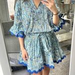 Juliet Dunn Temple Flower Blouson Dress Photo 0