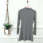 SO NWT  Houndstooth Long Sleeve Mockneck Mini Dress Size XS Photo 1