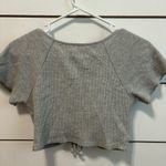 Lovers + Friends  Mia Ruched Tee Grey Photo 2