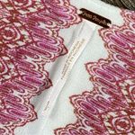 Free People  Top White Pink S Oversized Cath Me If You Can Paisley Boho Dolman Photo 2