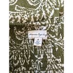 American Eagle  Sun Dress Womens Size 4 Green and White Floral Cotton Strapless Photo 4