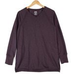 Duluth Trading Company Duluth Trading Sweatshirt Womens Small V-Neck Plum Purple Photo 0