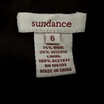 Sundance  Wool A Line Skirt Buckle Strap Detail Flowy Academia Preppy Brown 6 Photo 2