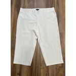 Eileen Fisher NWOT Knit Pants Womens XL White Cropped Tapered Leg Elastic Waist Photo 1