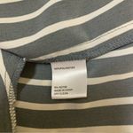 LDT Striped Balloon Sleeve Tunic‎ Dress Gray White Modest Chic Oversized 12 Photo 6