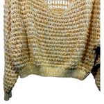 Free People  Coconut V-Neck‎ Open Knit Beachy Boho Sweater S Photo 8