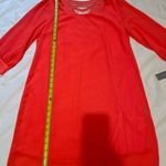 Halo Vibrant Orange Long Sleeve Dress Size L Photo 2