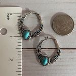 Handmade Multicolored Boho Stone Decor Earrings – Stainless Steel Photo 2