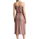Sam Edelman Crochet Macrame Stripe Side Slit Tie Waist Midi Boho Dress 12 Photo 1