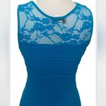 NEW Blue Seamless Buttery Soft Textured Lace Sleeveless Dress — Party Club Size undefined Photo 8