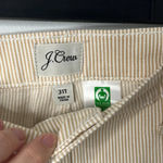 J.Crew Slim Wide Leg Jean in Khaki Stripe Photo 4