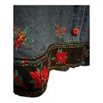 Vintage Life Style Denim Christmas Jacket Red Size M Photo 2