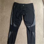 Black Sheer with Pleather Pamela Leggings Size L Photo 1