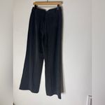 Paige  Size 6‎ Black Faint Stripe Wide Leg Dress Pants Photo 1