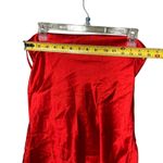 Dizzy Lizzy Tank Top Women's Medium Red Satin Party Strappy Back Criss Cross NYE Photo 5
