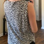 White Stag Black & White Cheetah Sleeveless Tank Blouse Photo 1