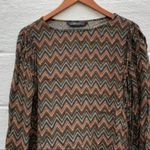 ZARA  Woman Chevron Fringe Top Western Photo 7