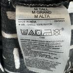 Old Navy black and white artistic brush stroke vneck shift dress size medium Photo 6