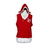 Tommy Hilfiger  Hoodie Sweatshirt Sleeveless Red White Flag Women’s Size Large Photo 11