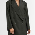 ASOS Belted Dark Gray Oversized Blazer Photo 3
