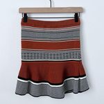 Sandro Striped Fit And Flare Skirt Photo 3