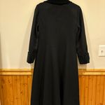 Marvin Richards Vintage Long Wool Coat Double Breasted Black Fur Collar Size 2 Photo 7
