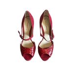 Alexandre Birman  Suede And Python Leather Ankle Strap Sandals Size 10 Photo 4